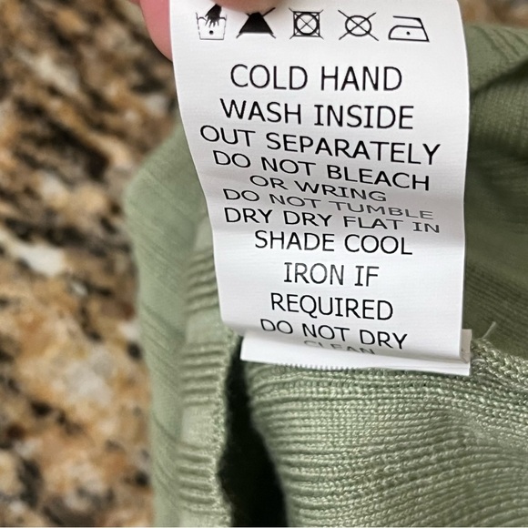 Princess Polly Green Ribbed Off-Shoulder Crop Top XS/S Boho Coastal Preppy - Picture 7 of 10